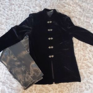 Velvet & Satin Pant Suit